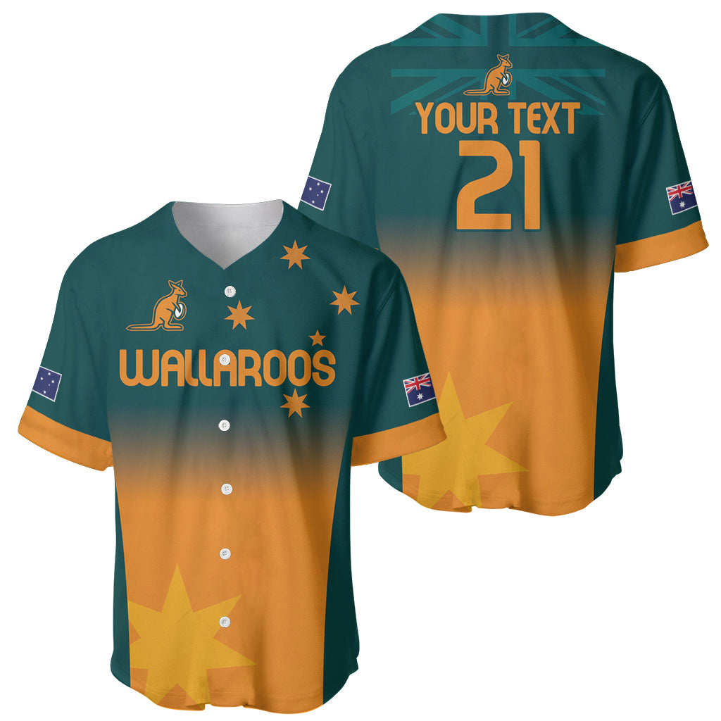 Custom Wallaroos Womens Rugby Baseball Jersey Sporty Style