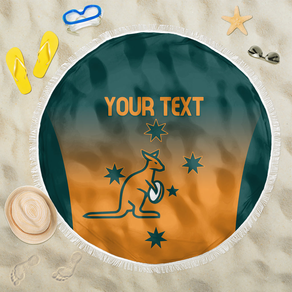 Custom Wallaroos Womens Rugby Beach Blanket Sporty Style