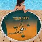 Custom Wallaroos Womens Rugby Beach Blanket Sporty Style