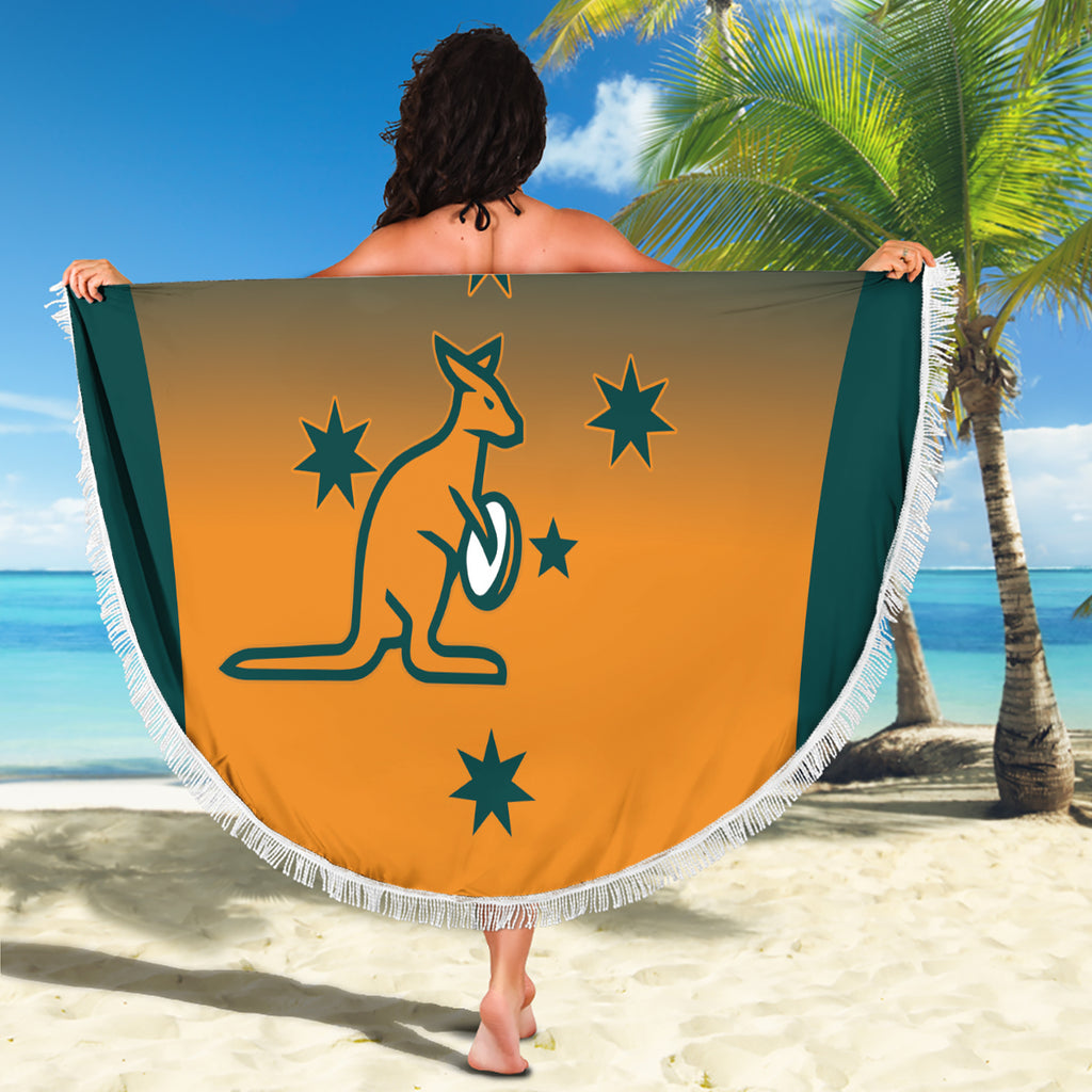 Custom Wallaroos Womens Rugby Beach Blanket Sporty Style