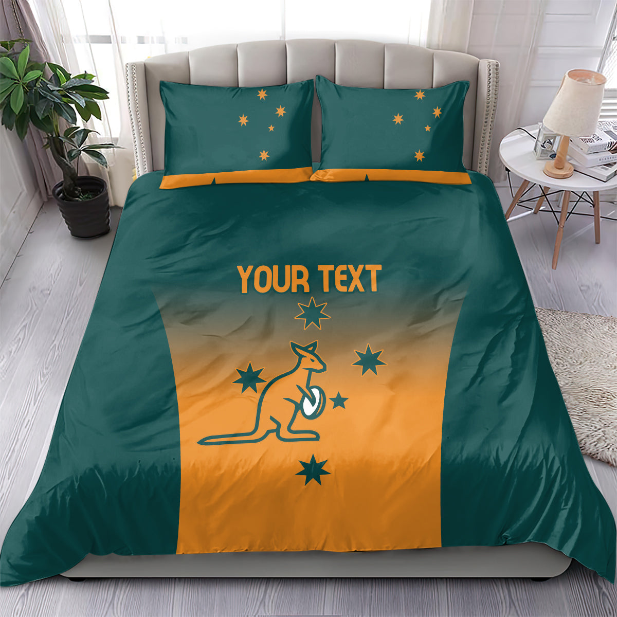 Custom Wallaroos Womens Rugby Bedding Set Sporty Style