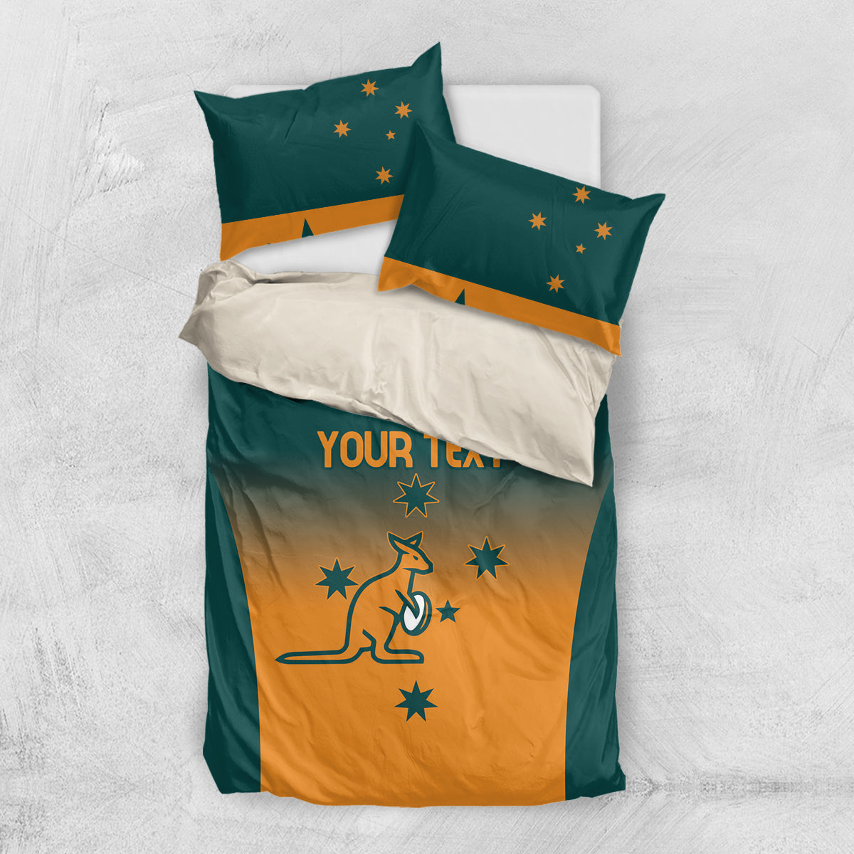 Custom Wallaroos Womens Rugby Bedding Set Sporty Style