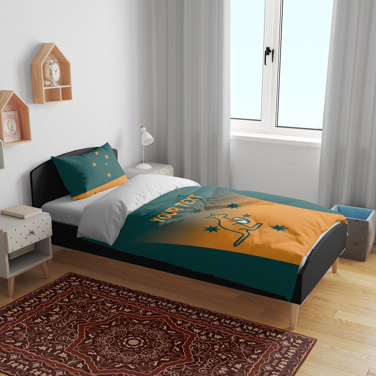Custom Wallaroos Womens Rugby Bedding Set Sporty Style