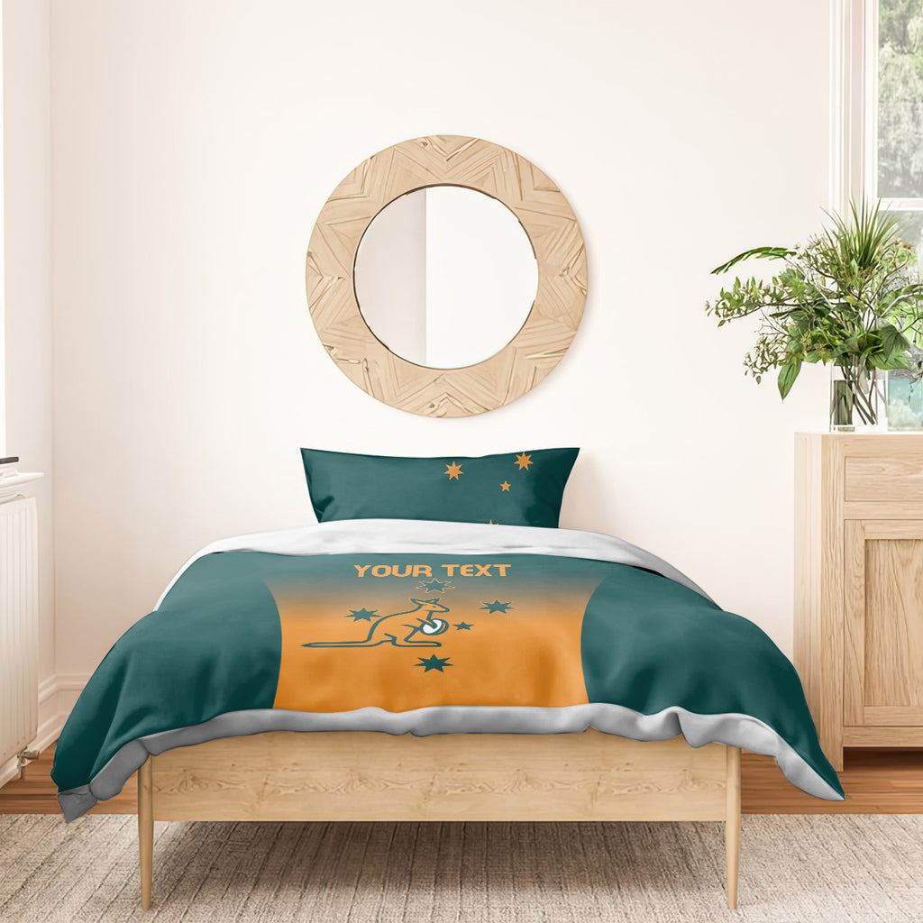 Custom Wallaroos Womens Rugby Bedding Set Sporty Style