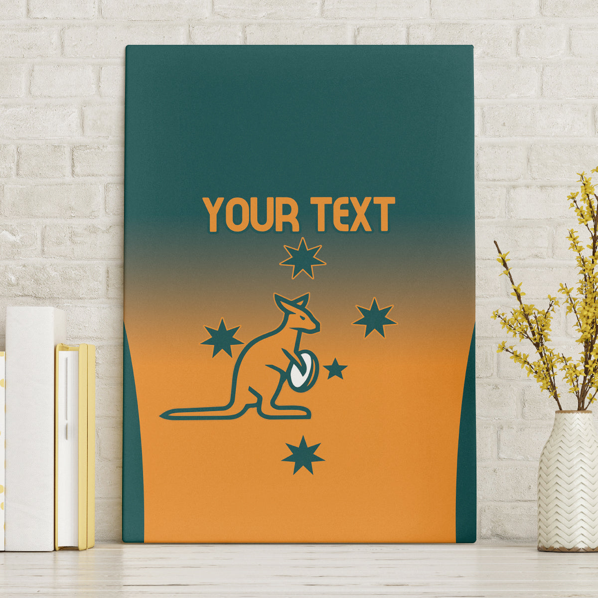 Custom Wallaroos Womens Rugby Canvas Wall Art Sporty Style