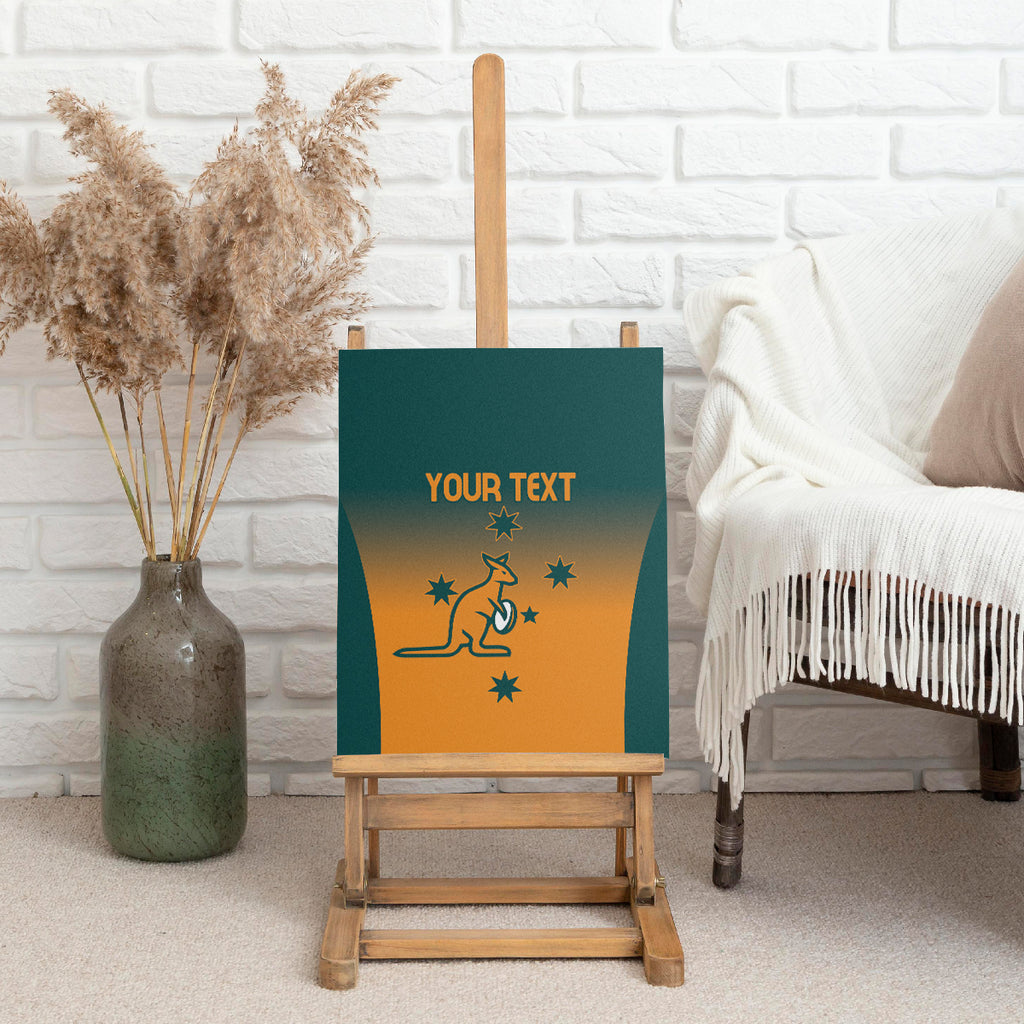 Custom Wallaroos Womens Rugby Canvas Wall Art Sporty Style