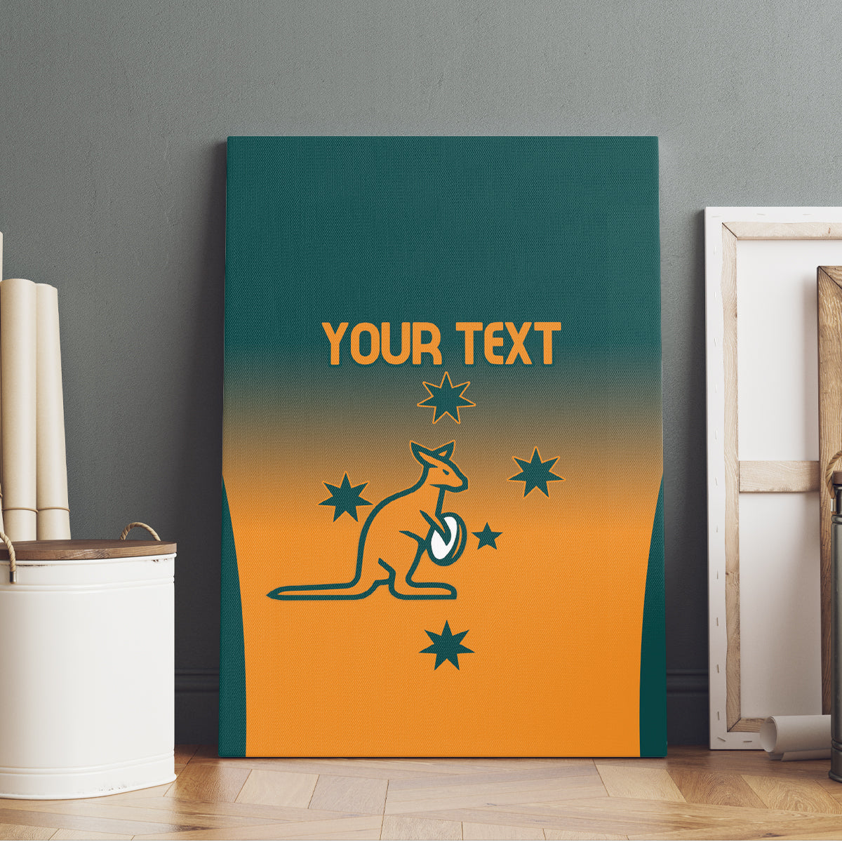 Custom Wallaroos Womens Rugby Canvas Wall Art Sporty Style