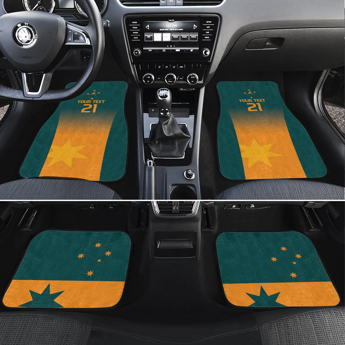 Custom Wallaroos Womens Rugby Car Mats Sporty Style