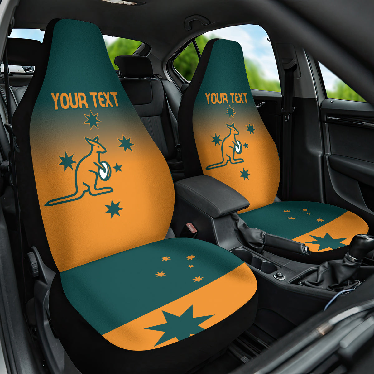 Custom Wallaroos Womens Rugby Car Seat Cover Sporty Style