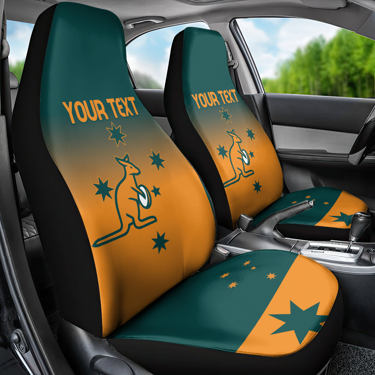 Custom Wallaroos Womens Rugby Car Seat Cover Sporty Style