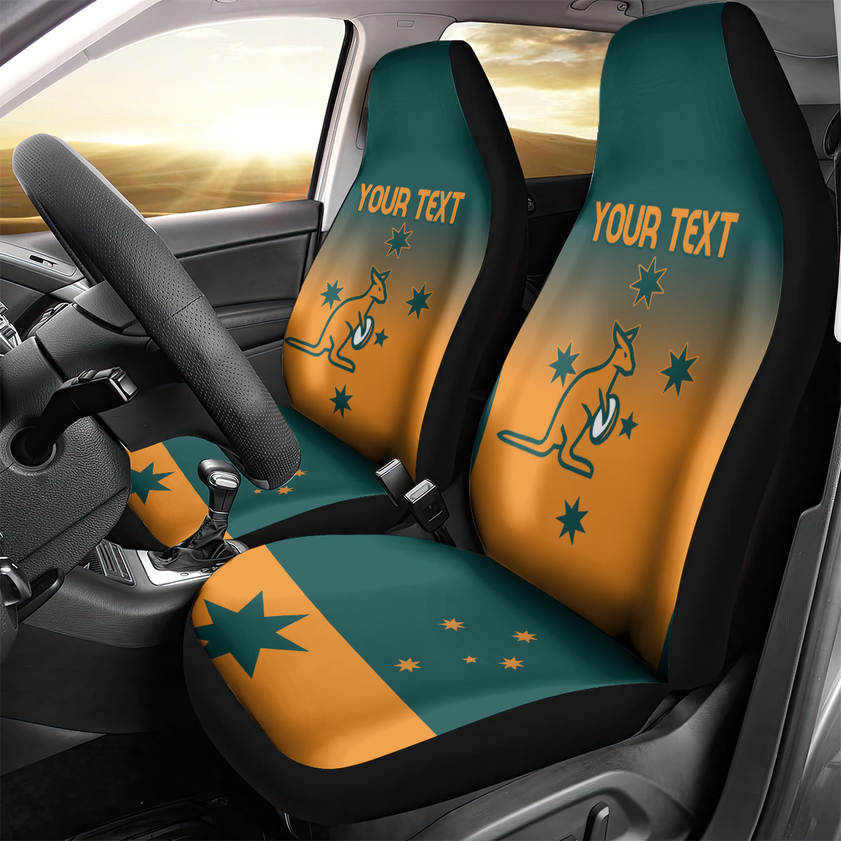 Custom Wallaroos Womens Rugby Car Seat Cover Sporty Style