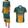 Custom Wallaroos Womens Rugby Couples Matching Puletasi and Hawaiian Shirt Sporty Style