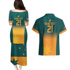 Custom Wallaroos Womens Rugby Couples Matching Puletasi and Hawaiian Shirt Sporty Style