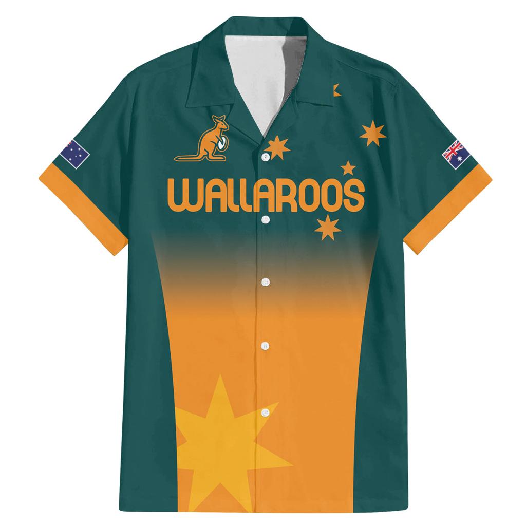 Custom Wallaroos Womens Rugby Family Matching Mermaid Dress and Hawaiian Shirt Sporty Style