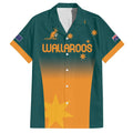 Custom Wallaroos Womens Rugby Family Matching Off The Shoulder Long Sleeve Dress and Hawaiian Shirt Sporty Style
