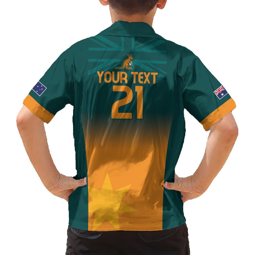 Custom Wallaroos Womens Rugby Family Matching Short Sleeve Bodycon Dress and Hawaiian Shirt Sporty Style