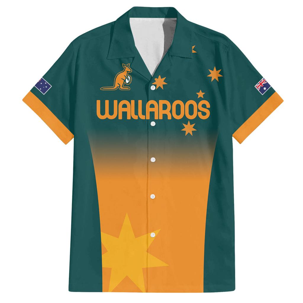 Custom Wallaroos Womens Rugby Family Matching Summer Maxi Dress and Hawaiian Shirt Sporty Style