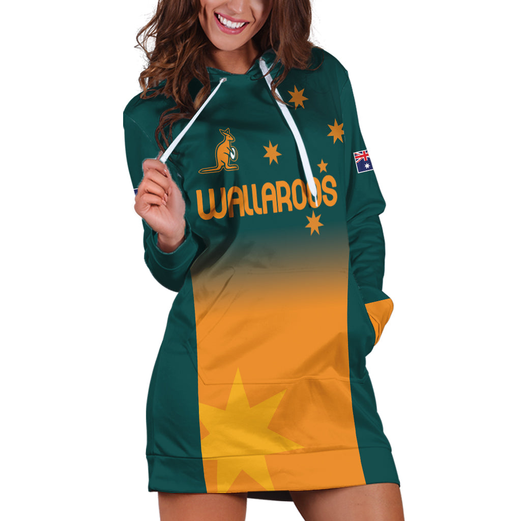 Custom Wallaroos Womens Rugby Hoodie Dress Sporty Style