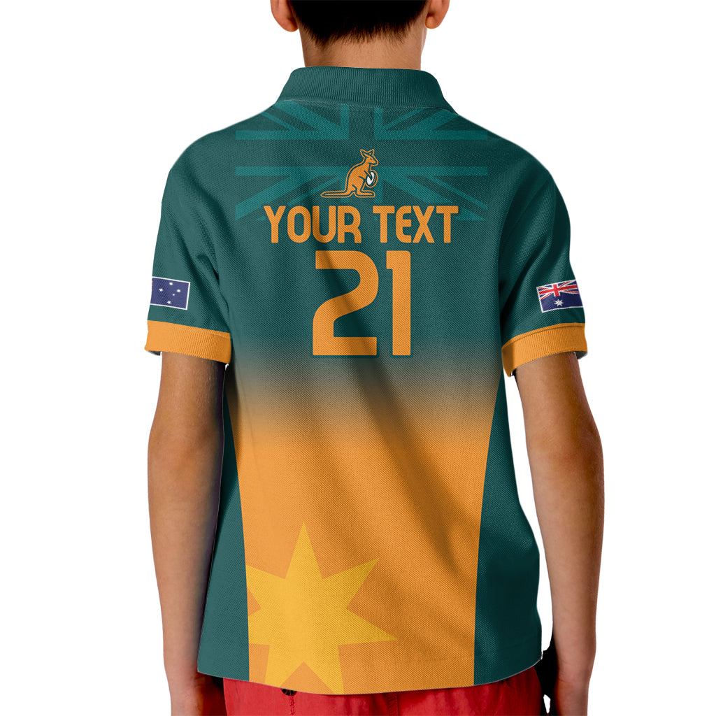 Custom Wallaroos Womens Rugby Kid Polo Shirt Sporty Style