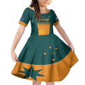 Custom Wallaroos Womens Rugby Kid Short Sleeve Dress Sporty Style