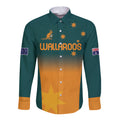 Custom Wallaroos Womens Rugby Long Sleeve Button Shirt Sporty Style