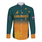 Custom Wallaroos Womens Rugby Long Sleeve Button Shirt Sporty Style
