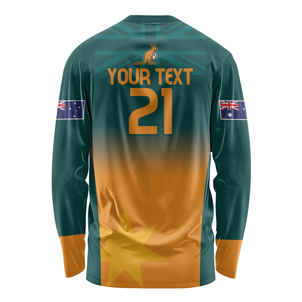 Custom Wallaroos Womens Rugby Long Sleeve Shirt Sporty Style