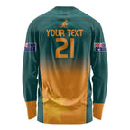 Custom Wallaroos Womens Rugby Long Sleeve Shirt Sporty Style