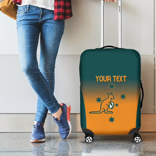 Custom Wallaroos Womens Rugby Luggage Cover Sporty Style