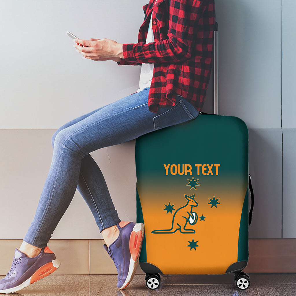Custom Wallaroos Womens Rugby Luggage Cover Sporty Style