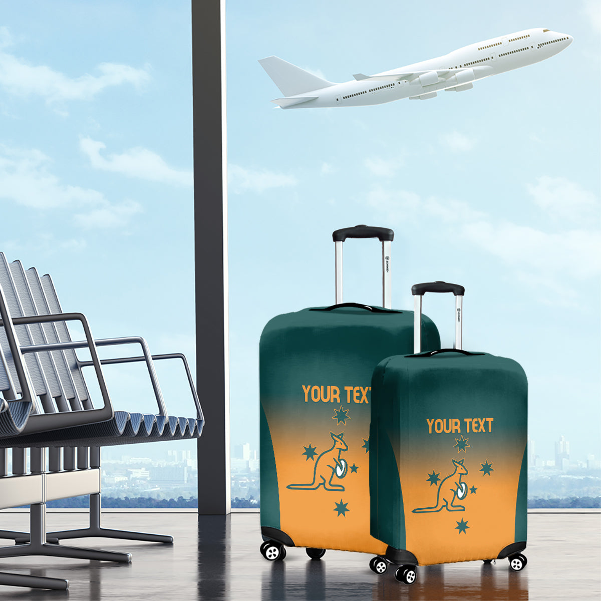 Custom Wallaroos Womens Rugby Luggage Cover Sporty Style