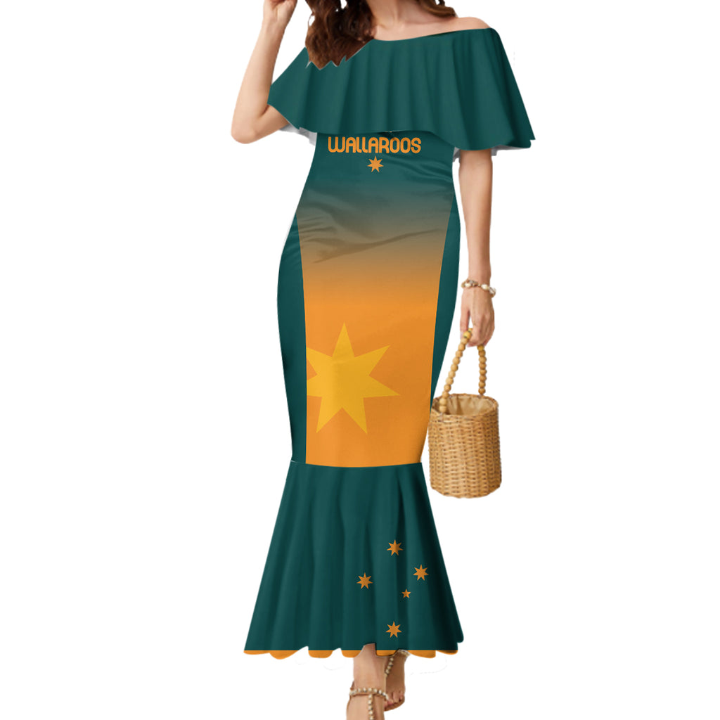 Custom Wallaroos Womens Rugby Mermaid Dress Sporty Style
