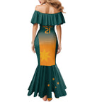 Custom Wallaroos Womens Rugby Mermaid Dress Sporty Style
