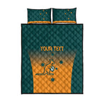 Custom Wallaroos Womens Rugby Quilt Bed Set Sporty Style
