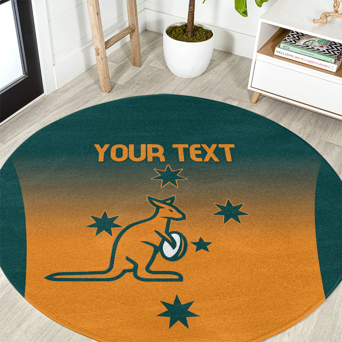 Custom Wallaroos Womens Rugby Round Carpet Sporty Style