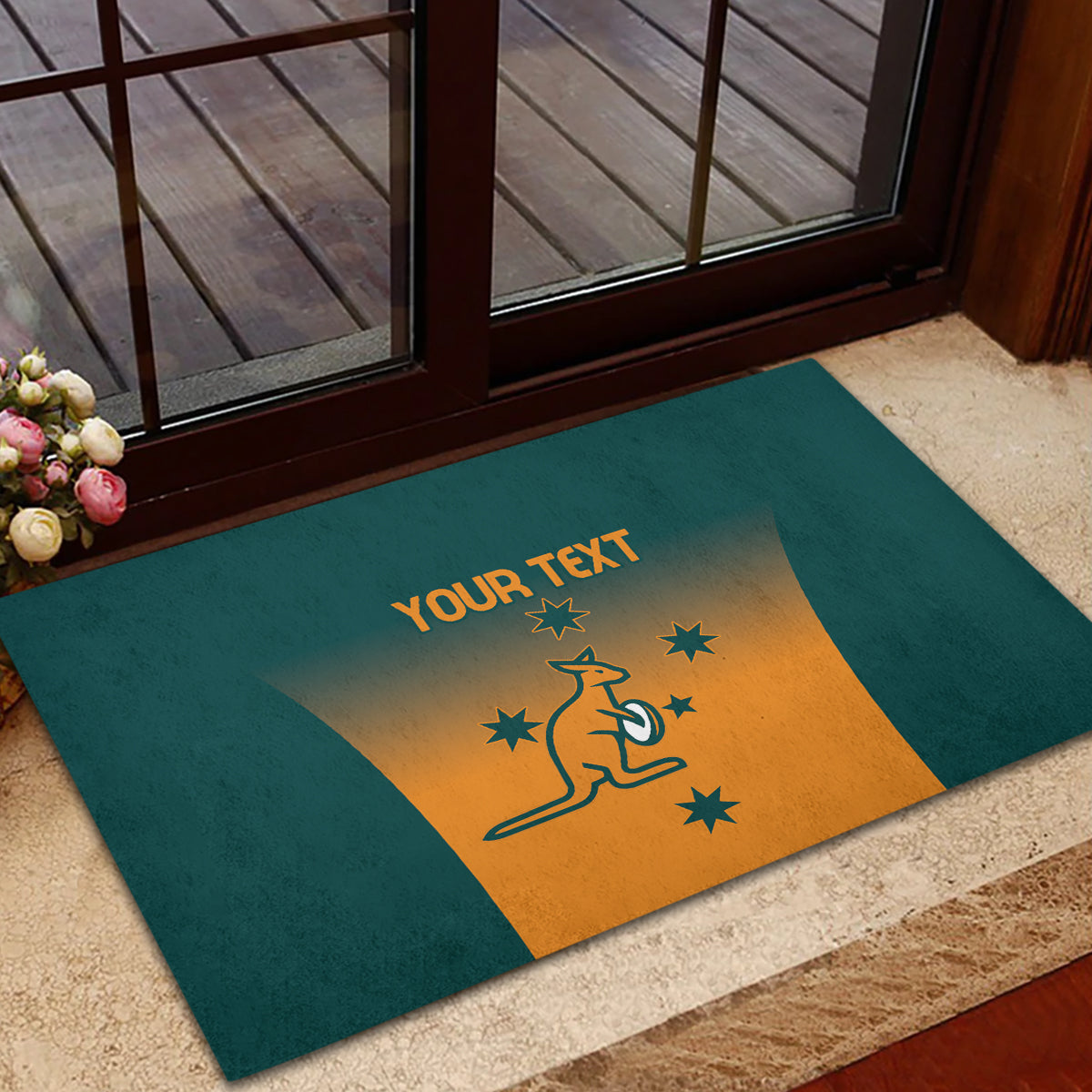 Custom Wallaroos Womens Rugby Rubber Doormat Sporty Style