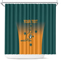 Custom Wallaroos Womens Rugby Shower Curtain Sporty Style