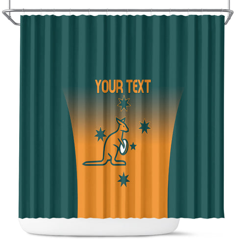 Custom Wallaroos Womens Rugby Shower Curtain Sporty Style