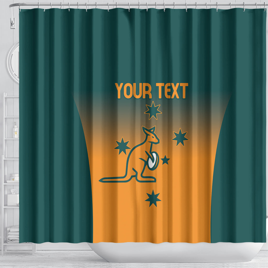Custom Wallaroos Womens Rugby Shower Curtain Sporty Style