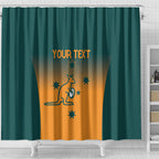 Custom Wallaroos Womens Rugby Shower Curtain Sporty Style