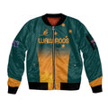 Custom Wallaroos Womens Rugby Sleeve Zip Bomber Jacket Sporty Style