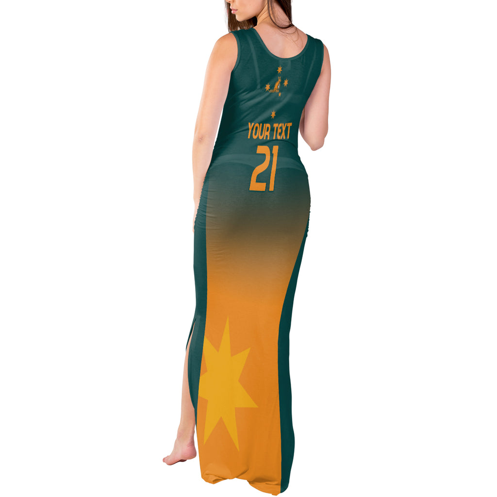 Custom Wallaroos Womens Rugby Tank Maxi Dress Sporty Style