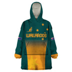Custom Wallaroos Womens Rugby Wearable Blanket Hoodie Sporty Style