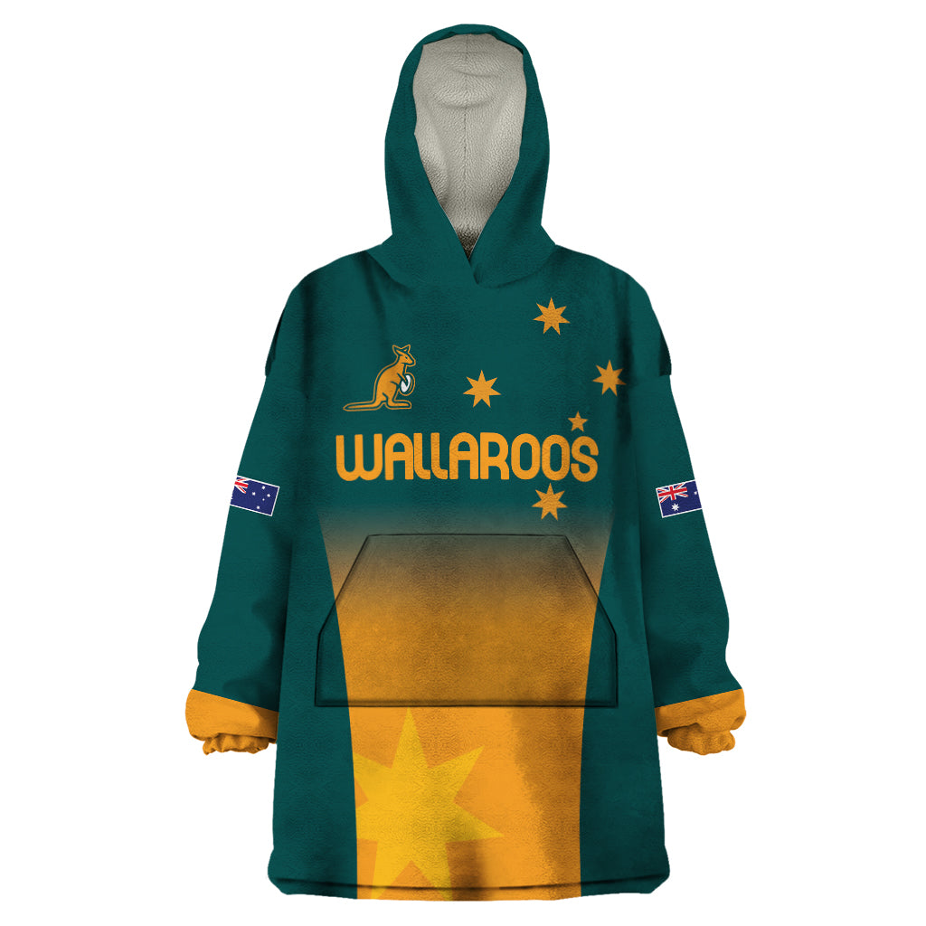 Custom Wallaroos Womens Rugby Wearable Blanket Hoodie Sporty Style