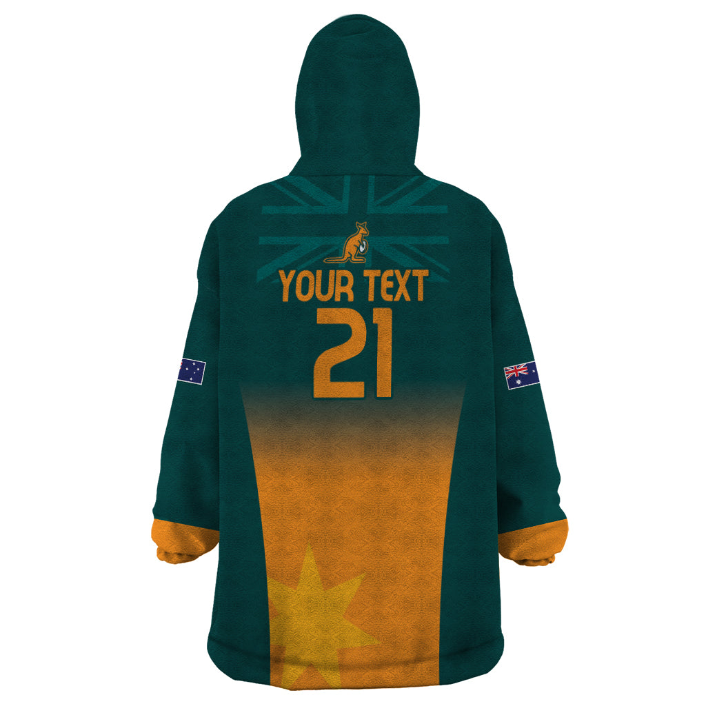 Custom Wallaroos Womens Rugby Wearable Blanket Hoodie Sporty Style