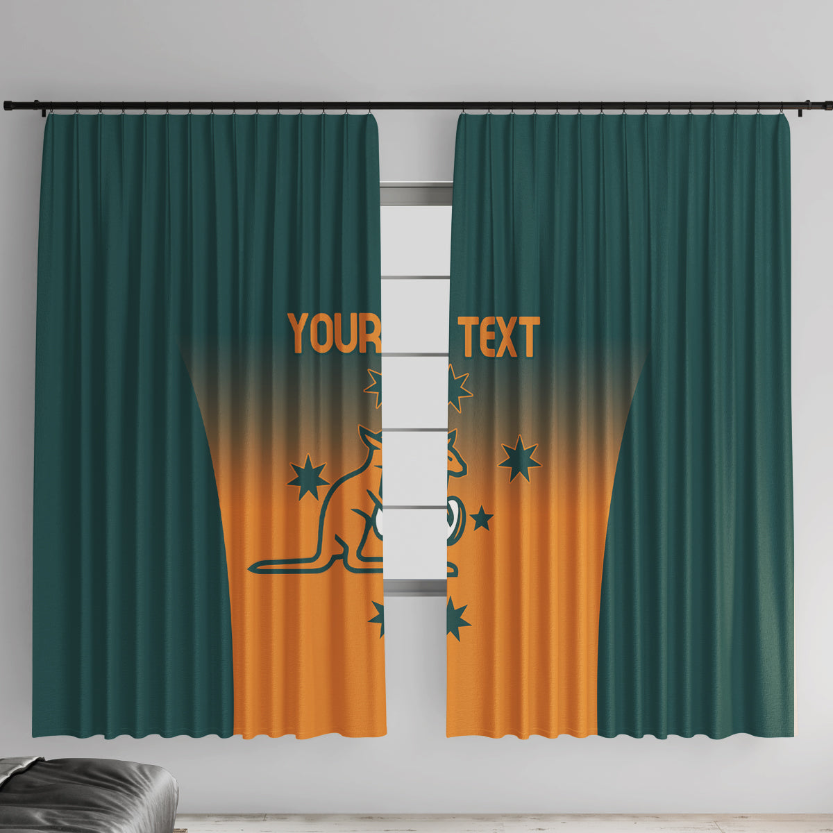 Custom Wallaroos Womens Rugby Window Curtain Sporty Style