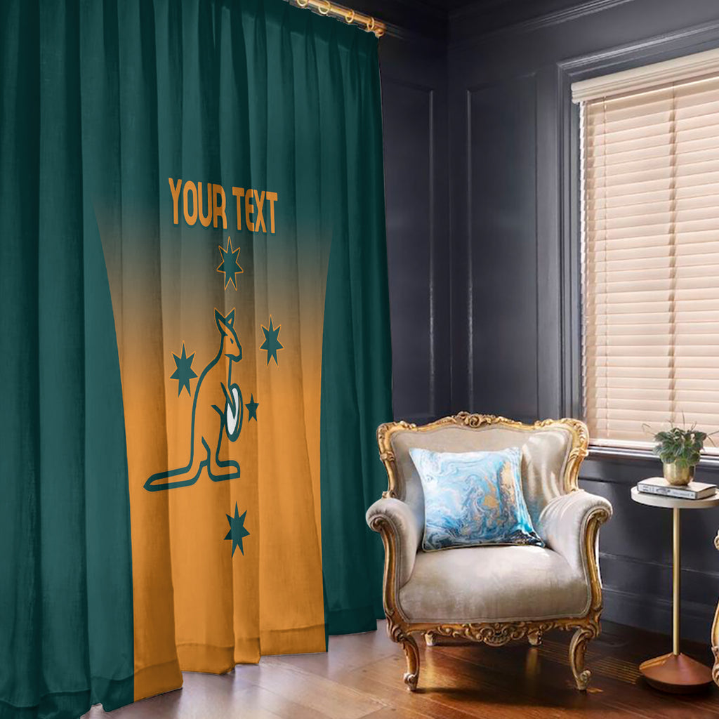 Custom Wallaroos Womens Rugby Window Curtain Sporty Style