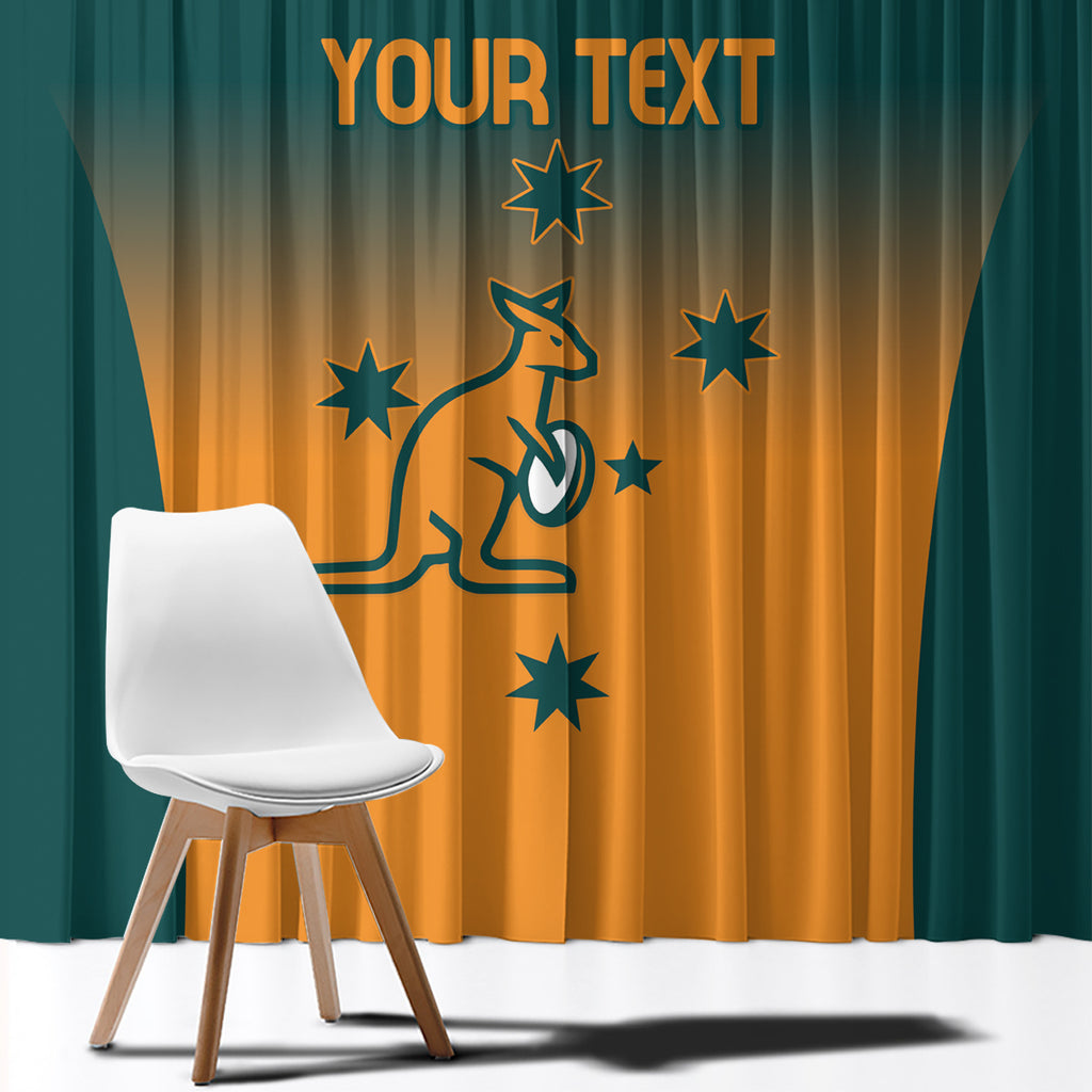 Custom Wallaroos Womens Rugby Window Curtain Sporty Style