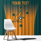 Custom Wallaroos Womens Rugby Window Curtain Sporty Style