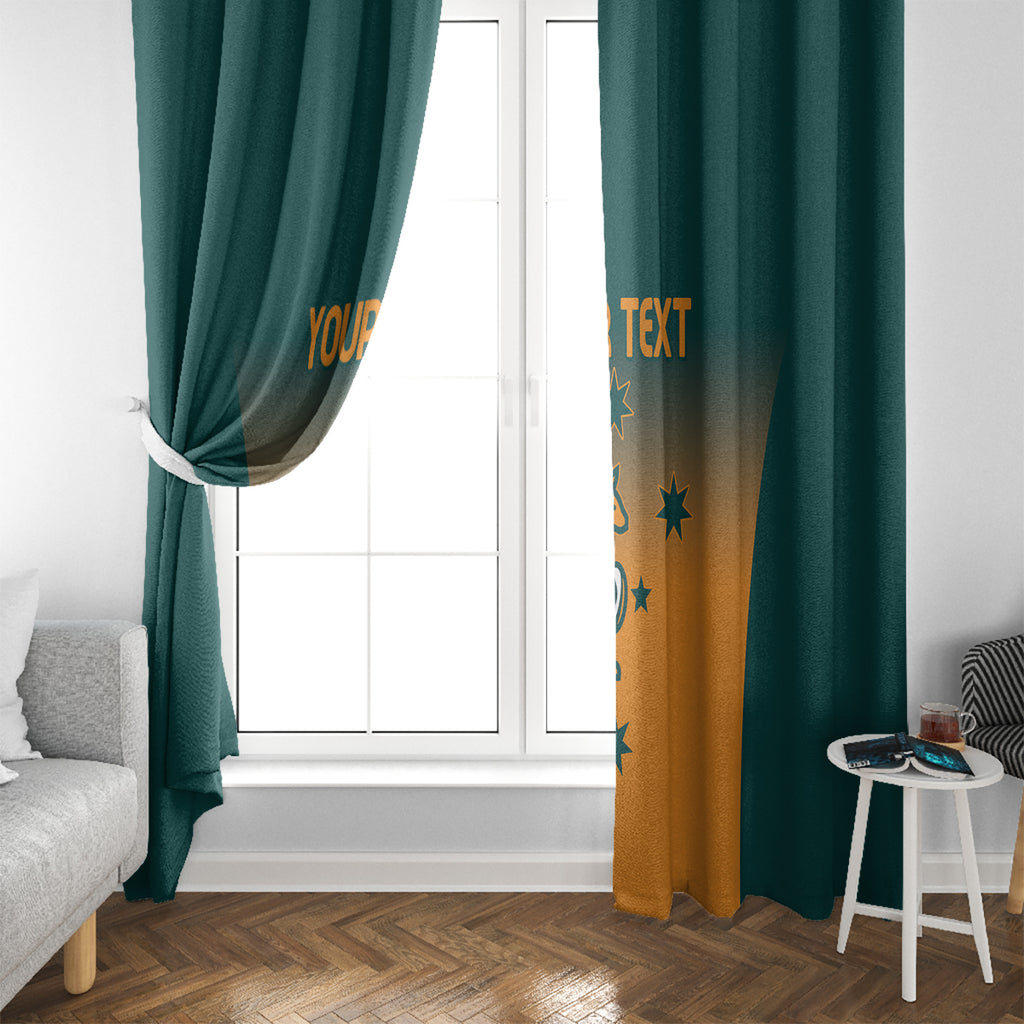 Custom Wallaroos Womens Rugby Window Curtain Sporty Style